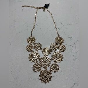 Gold floral necklace